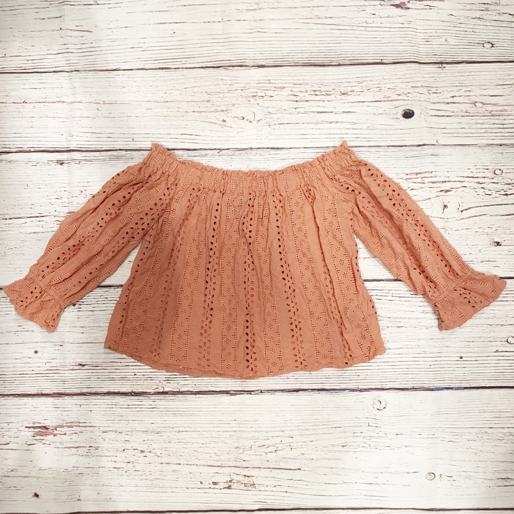Cropped off-the-shoulder top